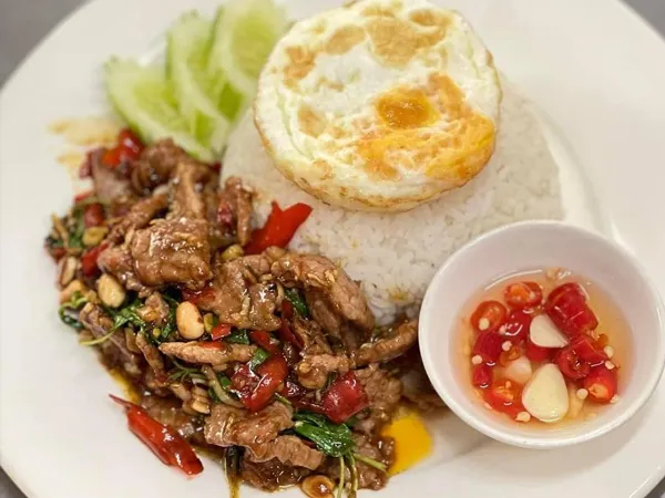 Fried Rice Beef Basil