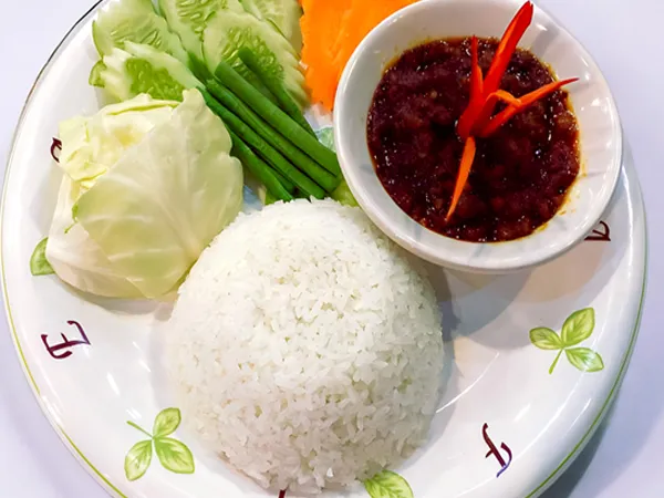 Minced Pork Mixed Proma Fish With Rice