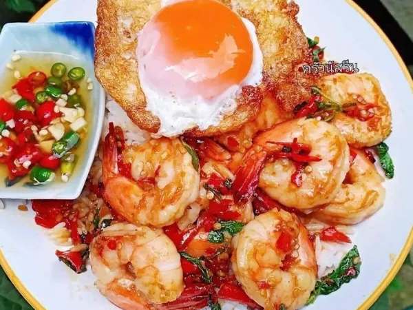fried rice with shrimp basil